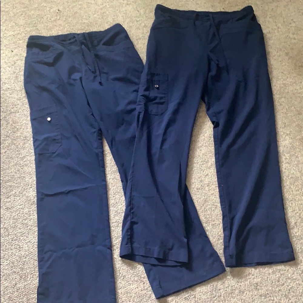 Greys Anatomy Navy Scrub Pants, 2 pairs